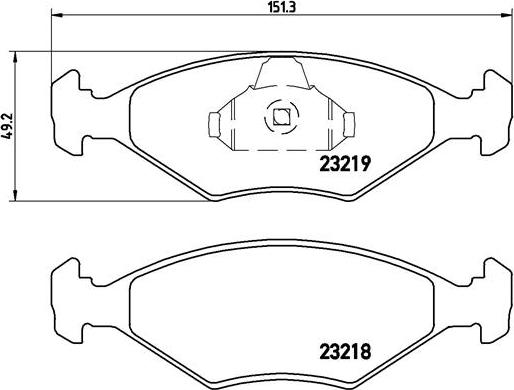 Brembo P 23 124 - Гальмівні колодки, дискові гальма avtolavka.club