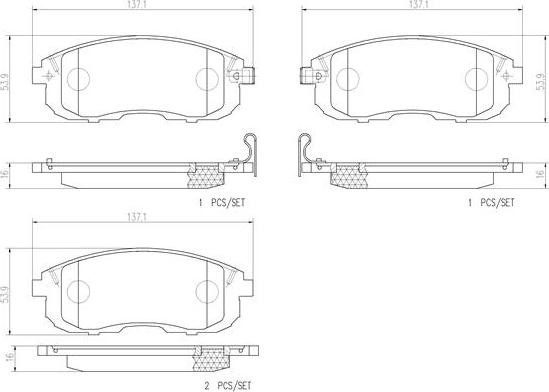 Brembo P23126N - Гальмівні колодки, дискові гальма avtolavka.club