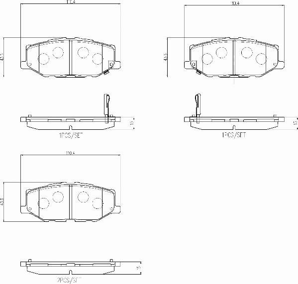 Brembo P79040N - Гальмівні колодки, дискові гальма avtolavka.club