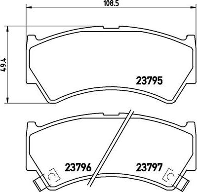 Brembo P 79 013 - Гальмівні колодки, дискові гальма avtolavka.club