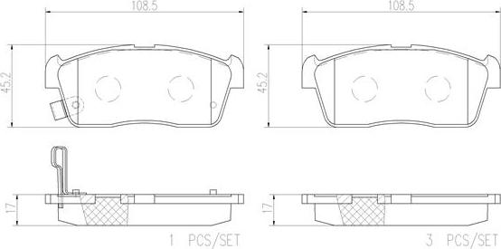 Brembo P79020N - Гальмівні колодки, дискові гальма avtolavka.club