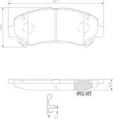 Brembo P79028N - Гальмівні колодки, дискові гальма avtolavka.club