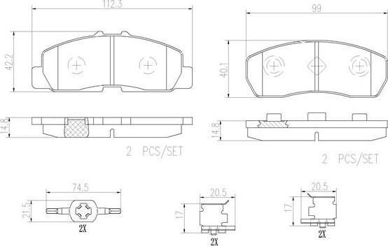 Brembo P78022N - Гальмівні колодки, дискові гальма avtolavka.club