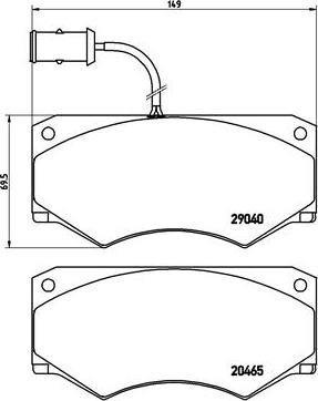 Brembo P A6 005 - Гальмівні колодки, дискові гальма avtolavka.club