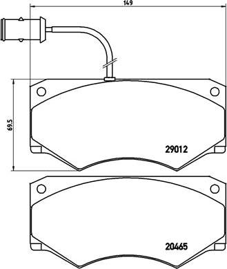 Brembo P A6 013 - Гальмівні колодки, дискові гальма avtolavka.club