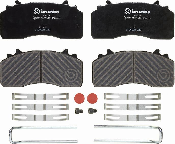 Brembo P B4 006 - Гальмівні колодки, дискові гальма avtolavka.club