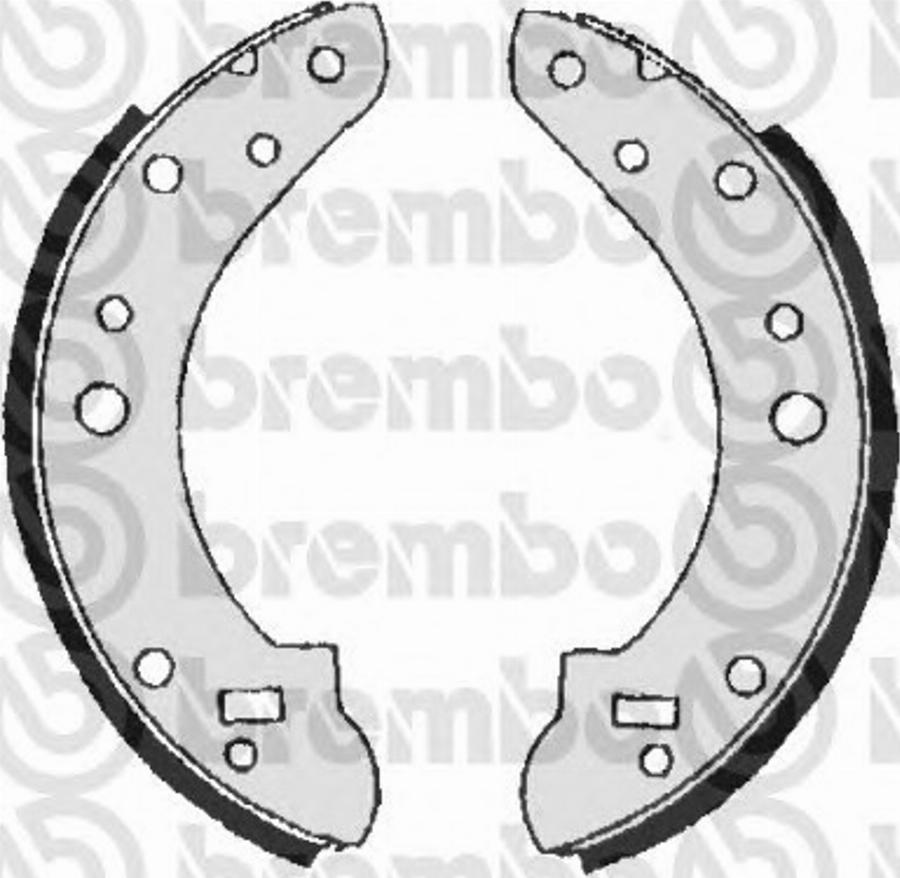 Brembo S 52 508 - Комплект гальм, барабанний механізм avtolavka.club