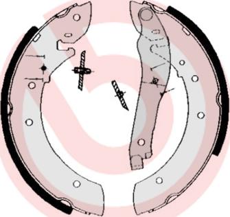 Brembo S 61 510 - Комплект гальм, барабанний механізм avtolavka.club