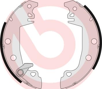 Brembo S 61 511 - Комплект гальм, барабанний механізм avtolavka.club