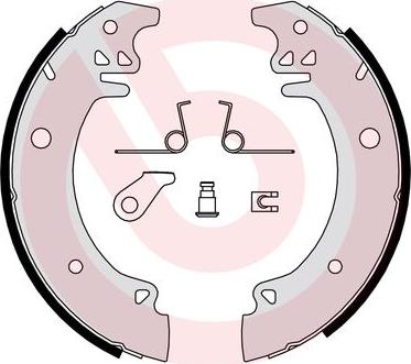 Brembo S 61 533 - Комплект гальм, барабанний механізм avtolavka.club