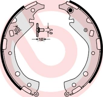 Brembo S 83 549 - Комплект гальм, барабанний механізм avtolavka.club