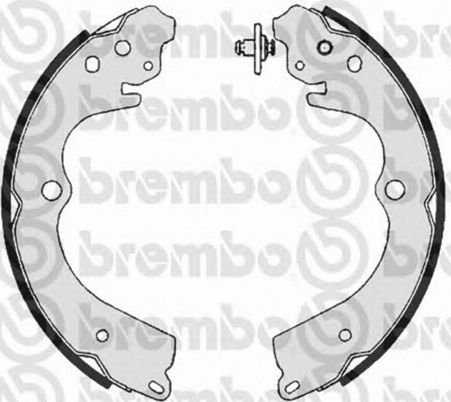 Brembo S 78 509 - Комплект гальм, барабанний механізм avtolavka.club