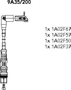 Bremi 9A35/200 - Комплект проводів запалювання avtolavka.club