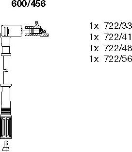 Bremi 600/456 - Комплект проводів запалювання avtolavka.club