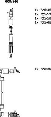 Bremi 600/346 - Комплект проводів запалювання avtolavka.club