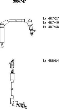 Bremi 300/747 - Комплект проводів запалювання avtolavka.club