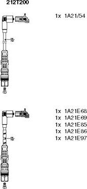 Bremi 212T200 - Комплект проводів запалювання avtolavka.club