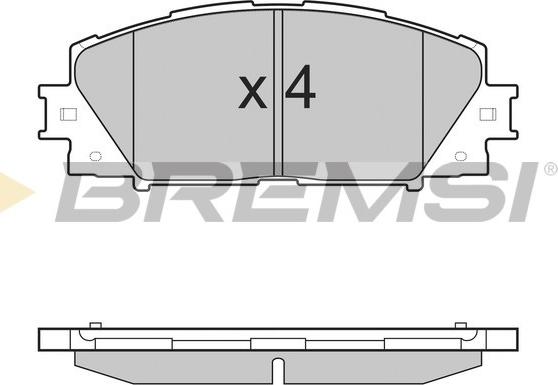 Bremsi BP3498 - Гальмівні колодки, дискові гальма avtolavka.club