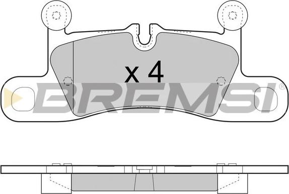 Bremsi BP3459 - Гальмівні колодки, дискові гальма avtolavka.club