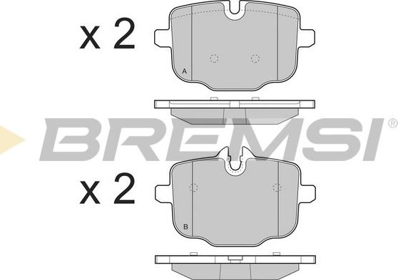 Bremsi BP3450 - Гальмівні колодки, дискові гальма avtolavka.club