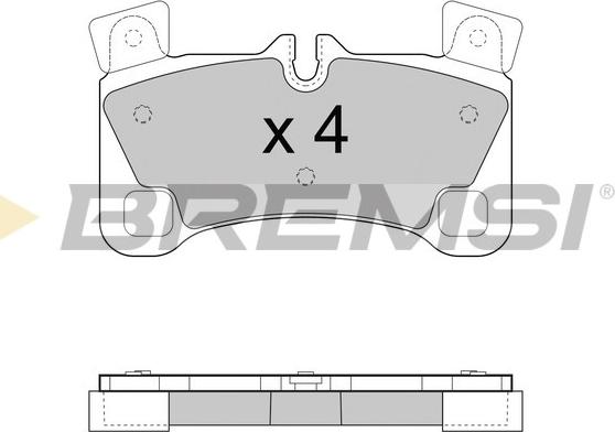 Bremsi BP3458 - Гальмівні колодки, дискові гальма avtolavka.club