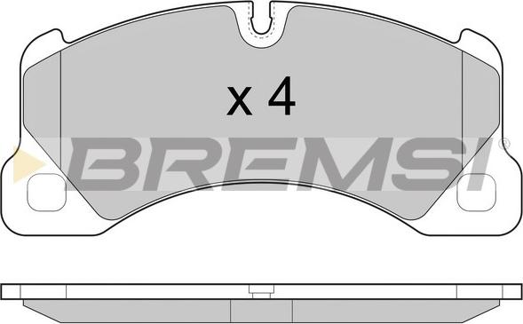 Bremsi BP3457 - Гальмівні колодки, дискові гальма avtolavka.club