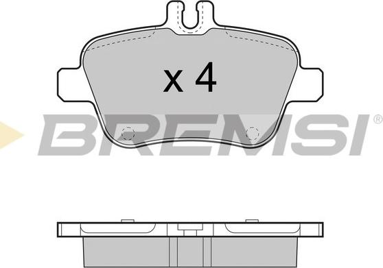 Bremsi BP3469 - Гальмівні колодки, дискові гальма avtolavka.club