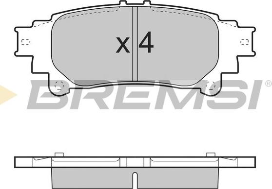 Bremsi BP3534 - Гальмівні колодки, дискові гальма avtolavka.club