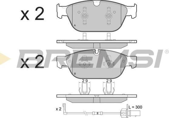 Bremsi BP3477 - Гальмівні колодки, дискові гальма avtolavka.club