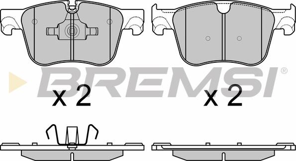 Bremsi BP3598 - Гальмівні колодки, дискові гальма avtolavka.club