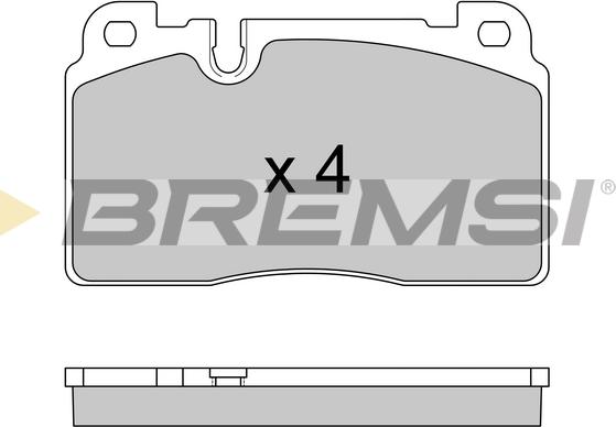 Bremsi BP3592 - Гальмівні колодки, дискові гальма avtolavka.club