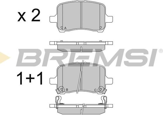 Bremsi BP3566 - Гальмівні колодки, дискові гальма avtolavka.club