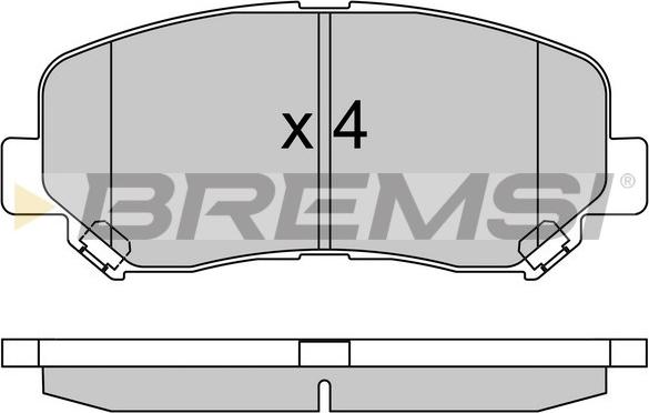 Bremsi BP3535 - Гальмівні колодки, дискові гальма avtolavka.club