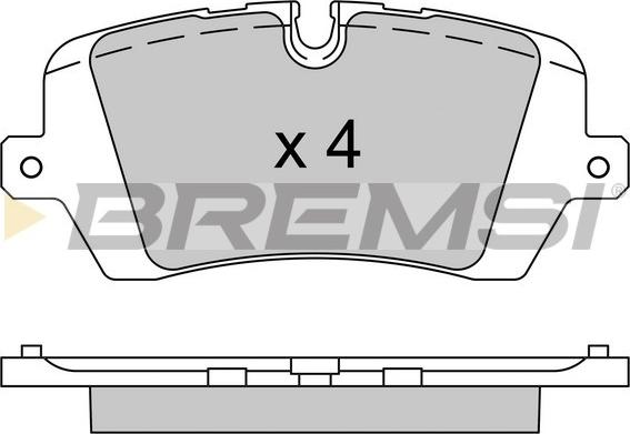Bremsi BP3533 - Гальмівні колодки, дискові гальма avtolavka.club