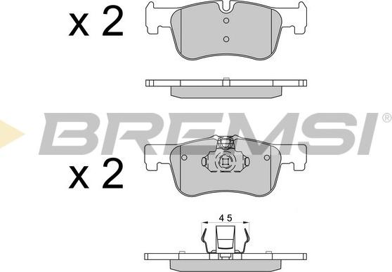 Bremsi BP3520 - Гальмівні колодки, дискові гальма avtolavka.club