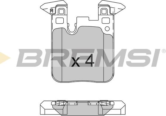 Bremsi BP3521 - Гальмівні колодки, дискові гальма avtolavka.club