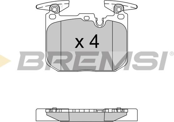 Bremsi BP3522 - Гальмівні колодки, дискові гальма avtolavka.club