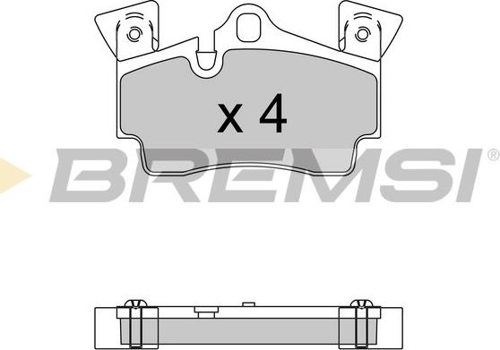 Bremsi BP3574 - Гальмівні колодки, дискові гальма avtolavka.club