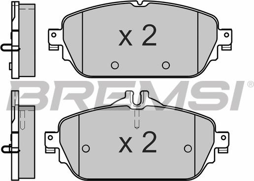 Bremsi BP3640 - Гальмівні колодки, дискові гальма avtolavka.club