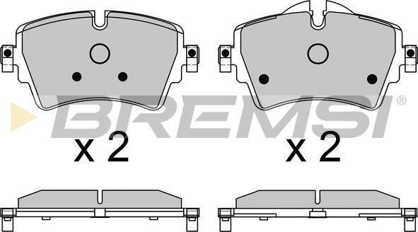 Bremsi BP3639 - Гальмівні колодки, дискові гальма avtolavka.club