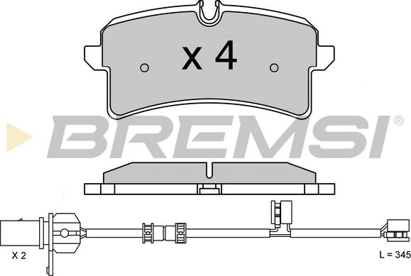 Bremsi BP3624 - Гальмівні колодки, дискові гальма avtolavka.club