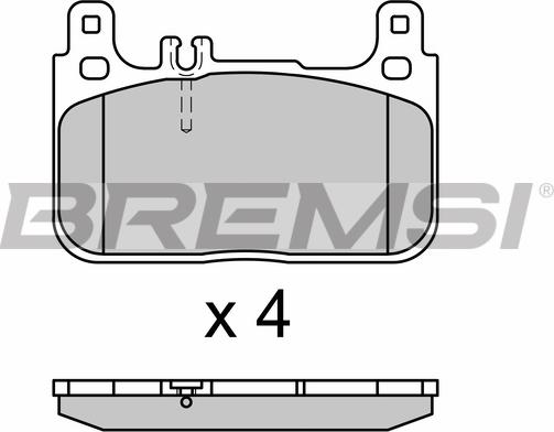 Bremsi BP3628 - Гальмівні колодки, дискові гальма avtolavka.club