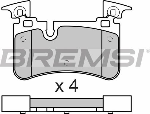 Bremsi BP3676 - Гальмівні колодки, дискові гальма avtolavka.club