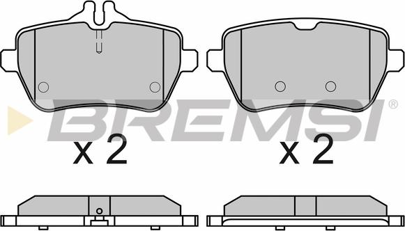 Bremsi BP3672 - Гальмівні колодки, дискові гальма avtolavka.club