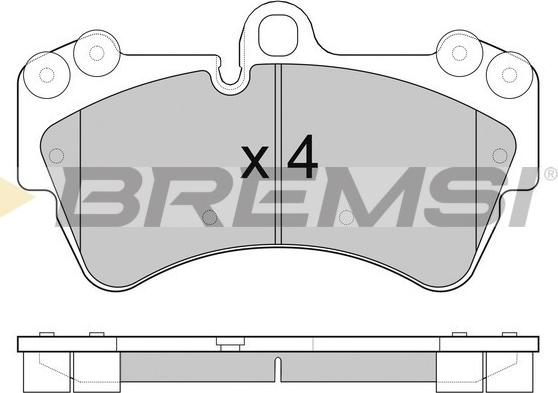 Bremsi BP3099 - Гальмівні колодки, дискові гальма avtolavka.club