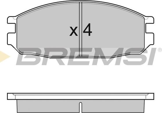 Bremsi BP3069 - Гальмівні колодки, дискові гальма avtolavka.club