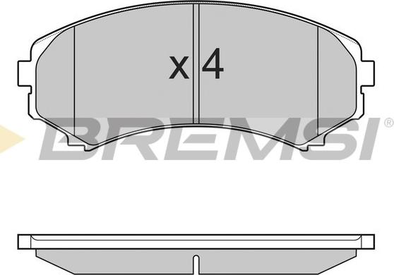 Bremsi BP3001 - Гальмівні колодки, дискові гальма avtolavka.club