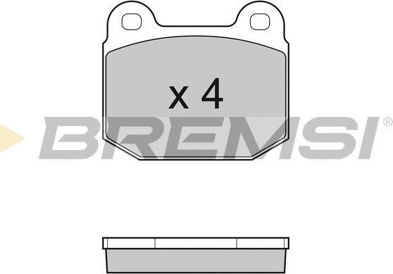 Bremsi BP3035 - Гальмівні колодки, дискові гальма avtolavka.club