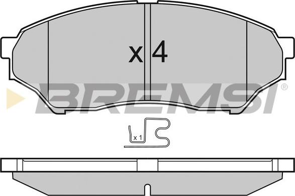 Bremsi BP3036 - Гальмівні колодки, дискові гальма avtolavka.club