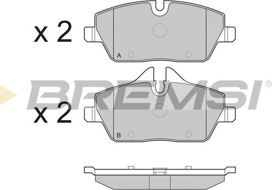 Bremsi BP3195 - Гальмівні колодки, дискові гальма avtolavka.club